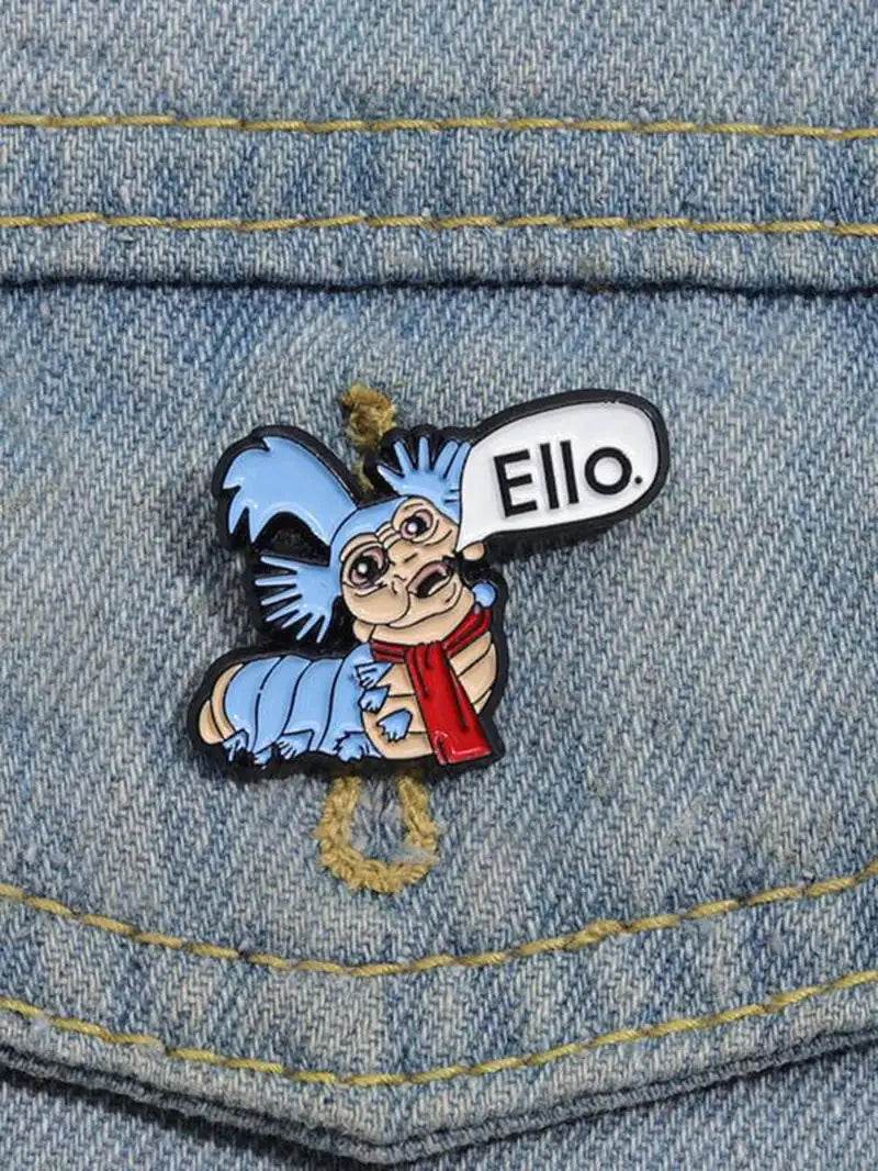 Cartoon Monster Design Brooch, Cute Cartoon Badge for Daily Clothing Decor, Trendy All-Match & Exquisite Brooch for Birthday Gift - Solstik