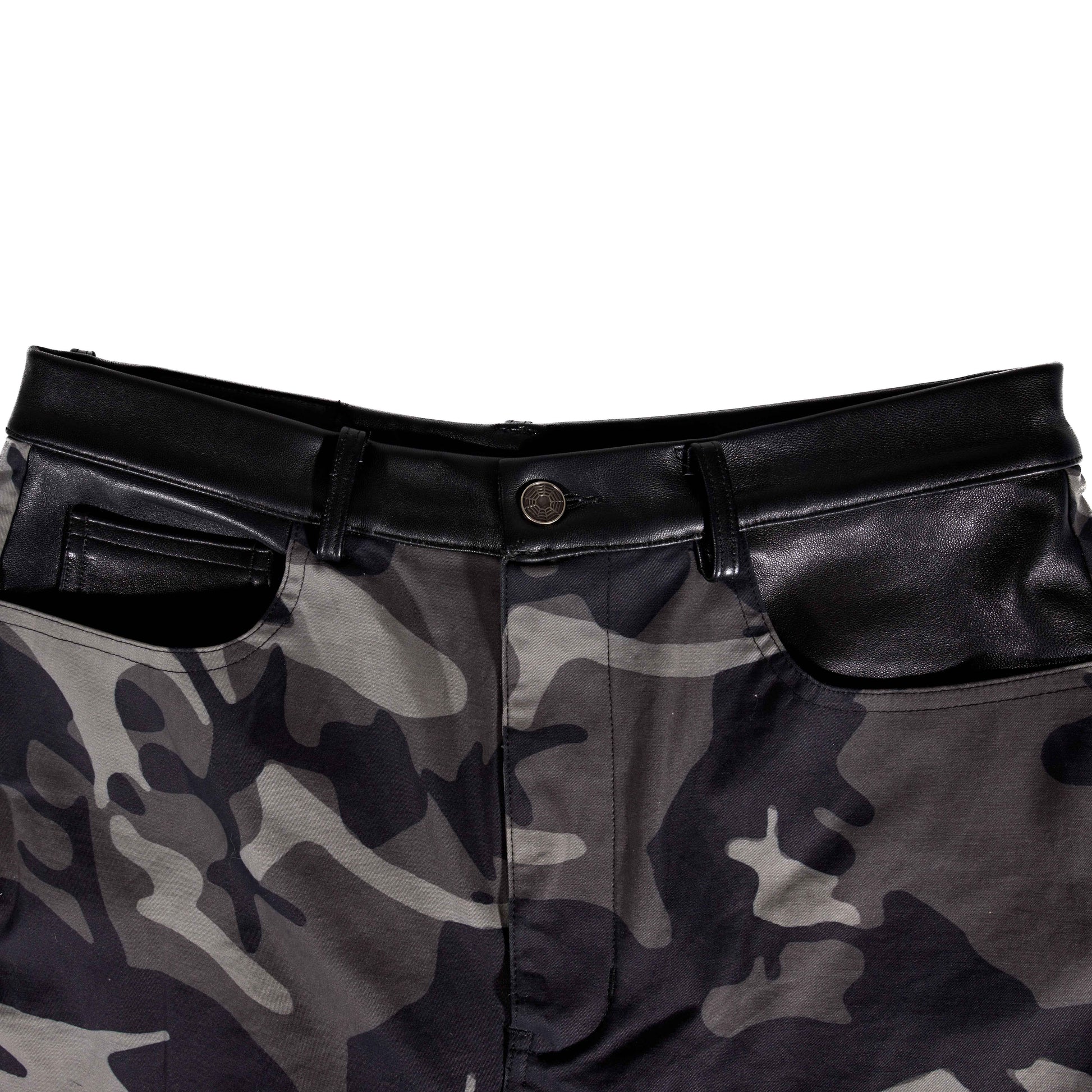 BL MUDCAMO FLARED LEATHER PANT