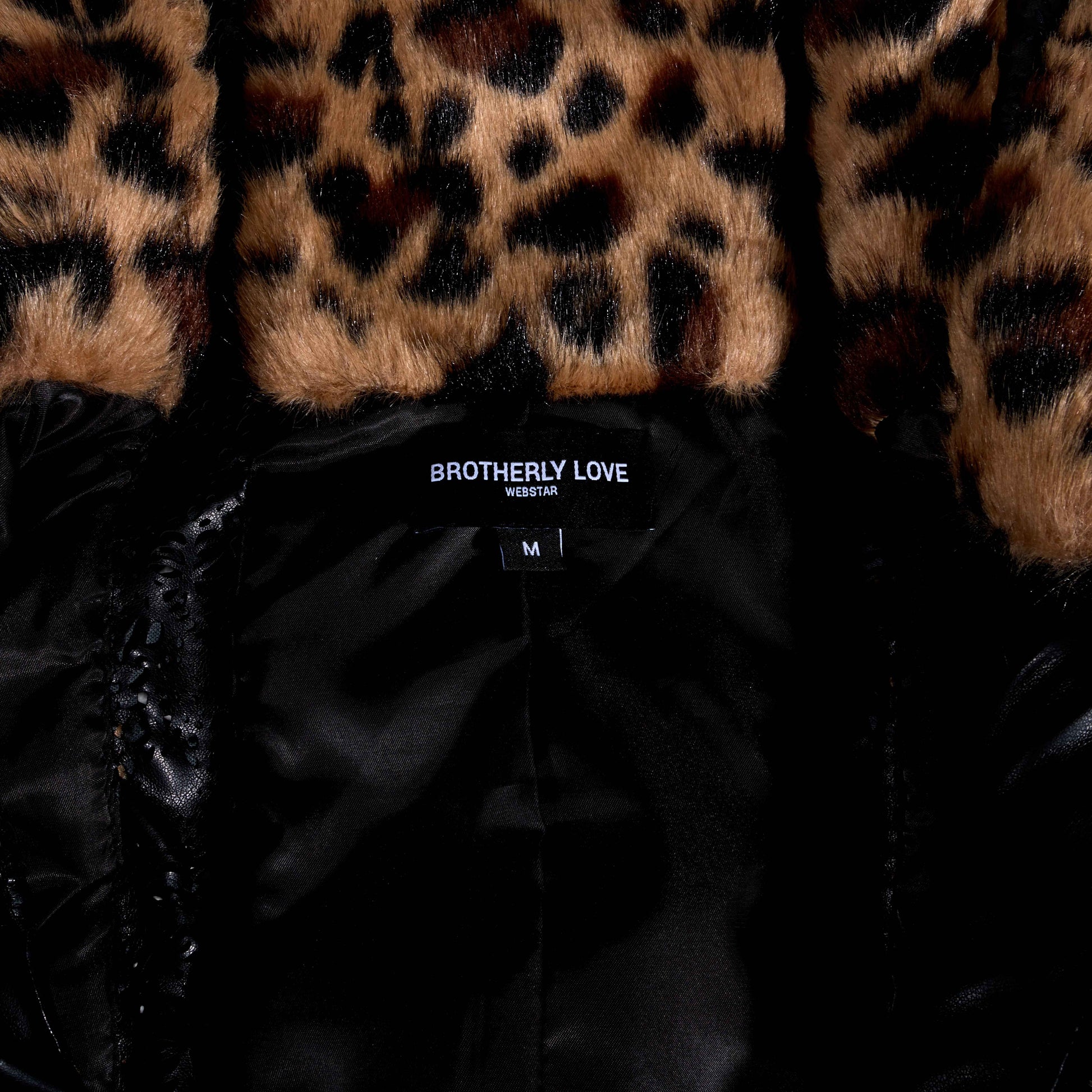 BL CROPPED LYNX WEBCUT LEATHER ZIPUP