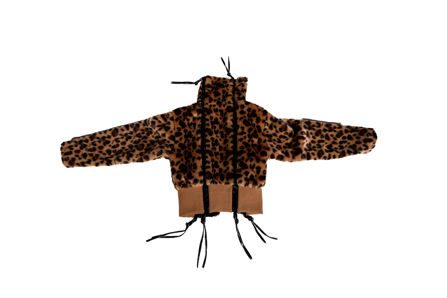 BL CROPPED LYNX WEBCUT LEATHER ZIPUP