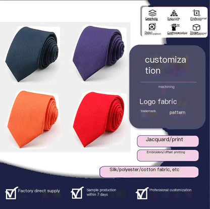 Fashionable Solid Color Tie - Solstik
