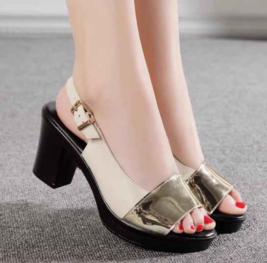 Korean Version New Summer Women's Anti Slip High-heeled Cool Mop