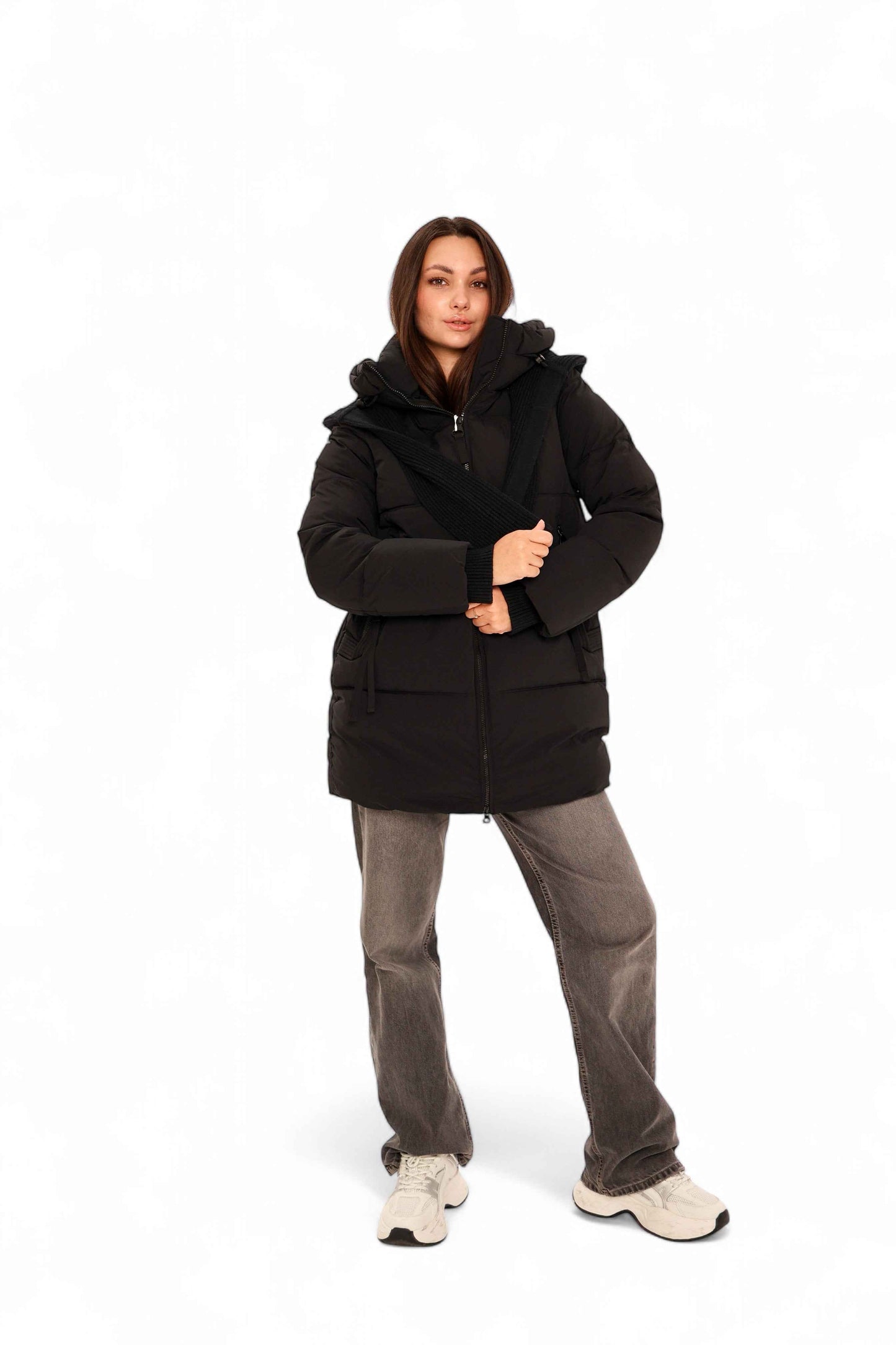 Double-hooded Insulated Bio-Down Coat
