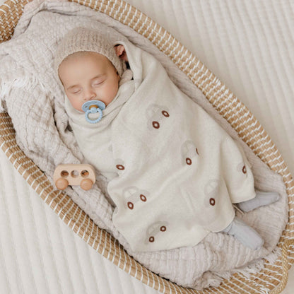 100% Cotton Luxury Knit Car Swaddle Blanket