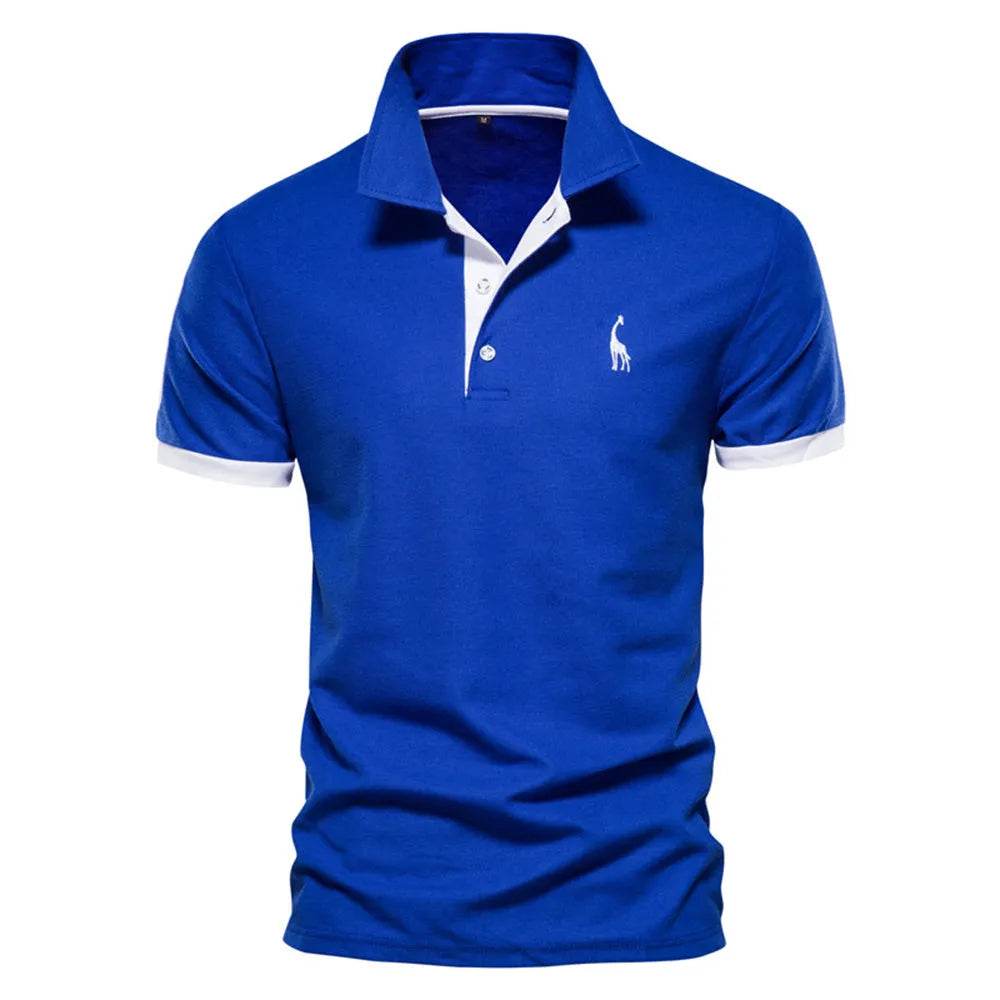 Giraffe Embroidered Polo Shirt - Solstik
