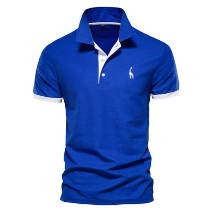 Giraffe Embroidered Polo Shirt - Solstik