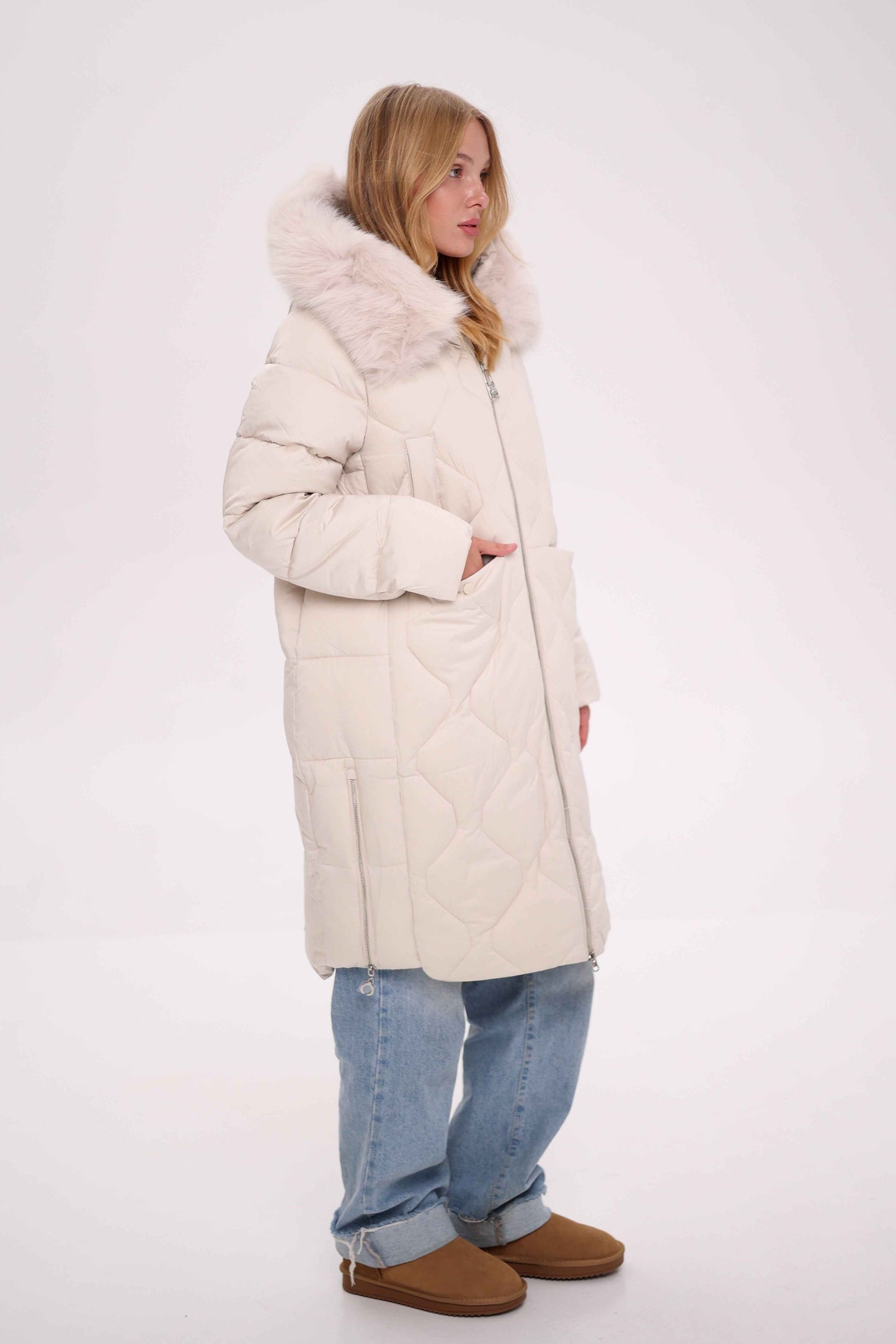Genuine Polar Fox Thinsulate™ Insulation Coat