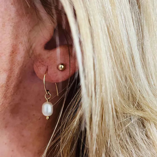 LANI BIG PEARL EARRINGS