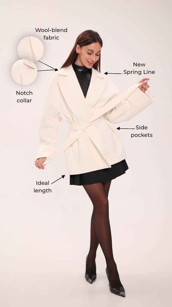 Astoria Midi Cashmere Wool Blend Coat