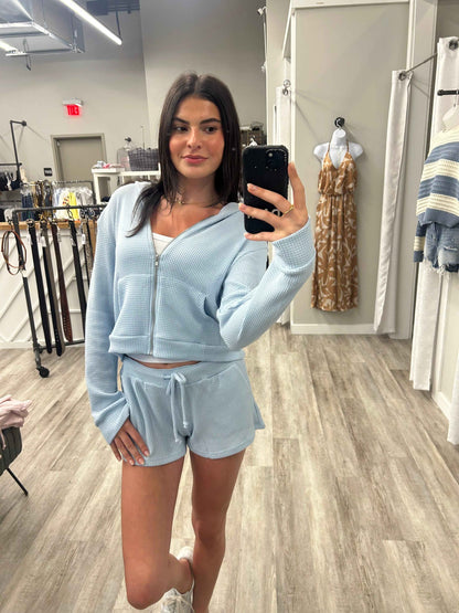 Lazy Daze Waffle Zip Ups