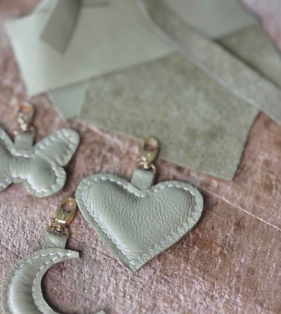 Leather Butterfly Charm