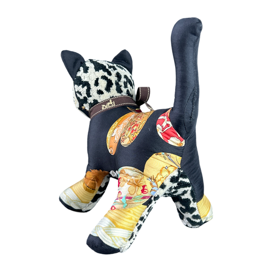 Couvée d’Hermès Vintage Silk Scarf Patchwork Kitten - Solstik