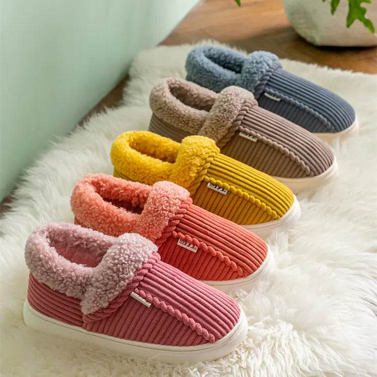 Women's Anti-Slip Cotton Slippers for Home Use - Solstik