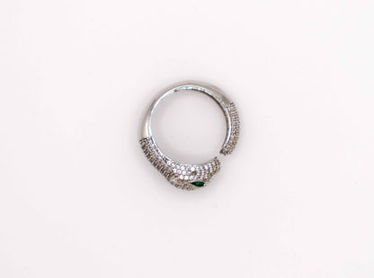 Panther Majesty Silver Ring - Embrace Elegance