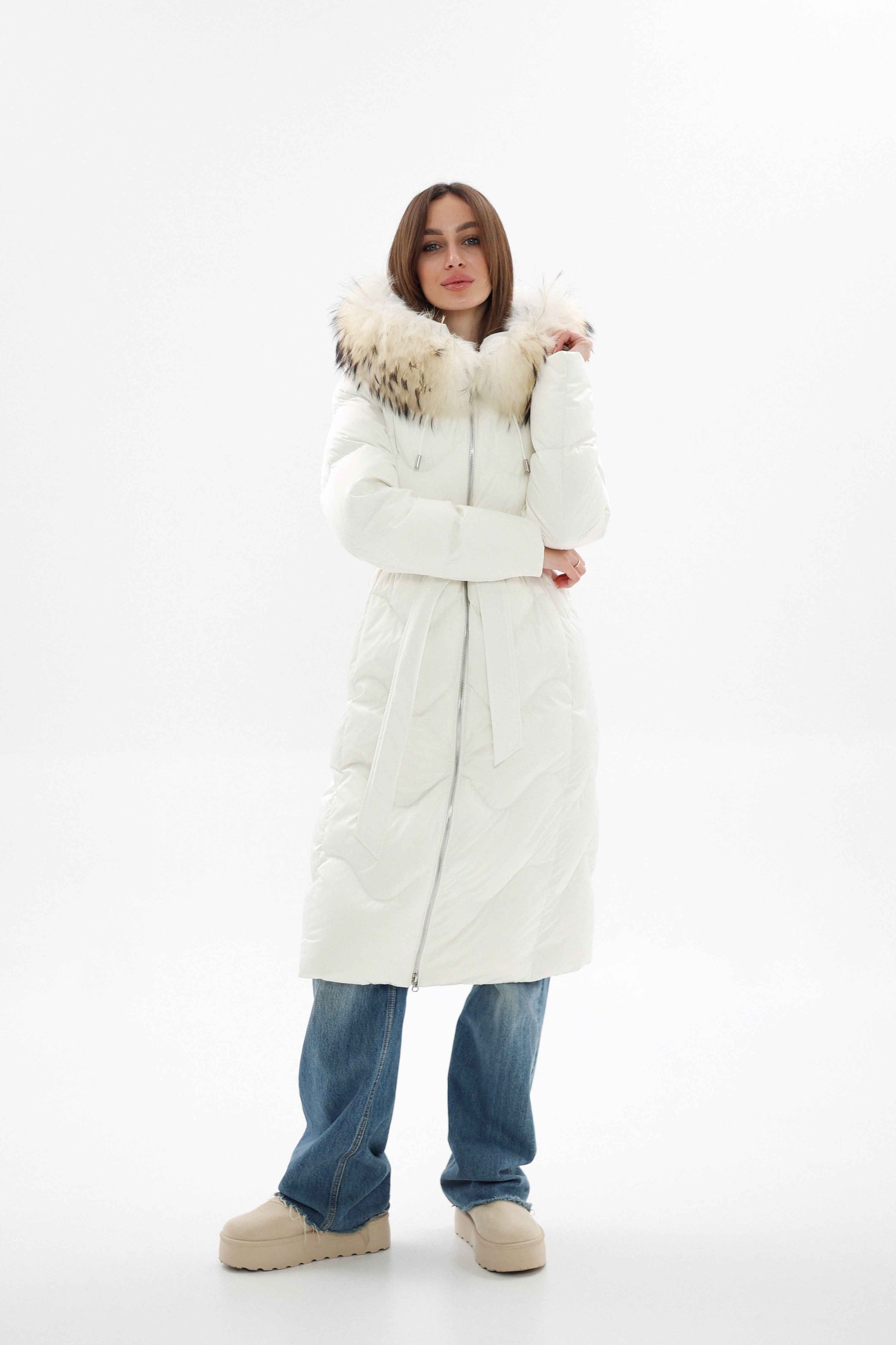 Genuine Fur Trim Down Fill Coat