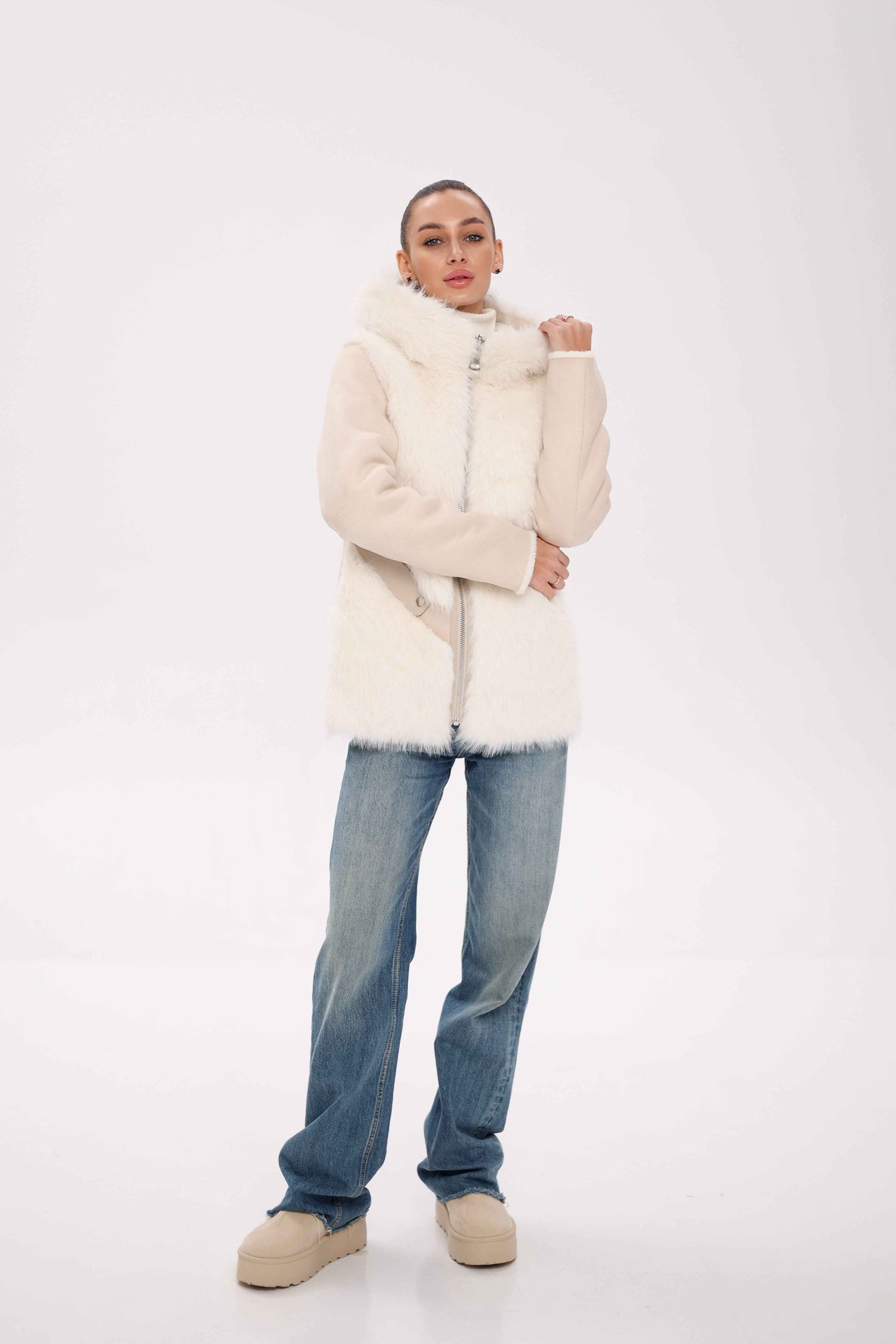 Pre-Order. Re-Stock Ships October 15. ⇆ Reversible Hooded Wool Blend Jacket