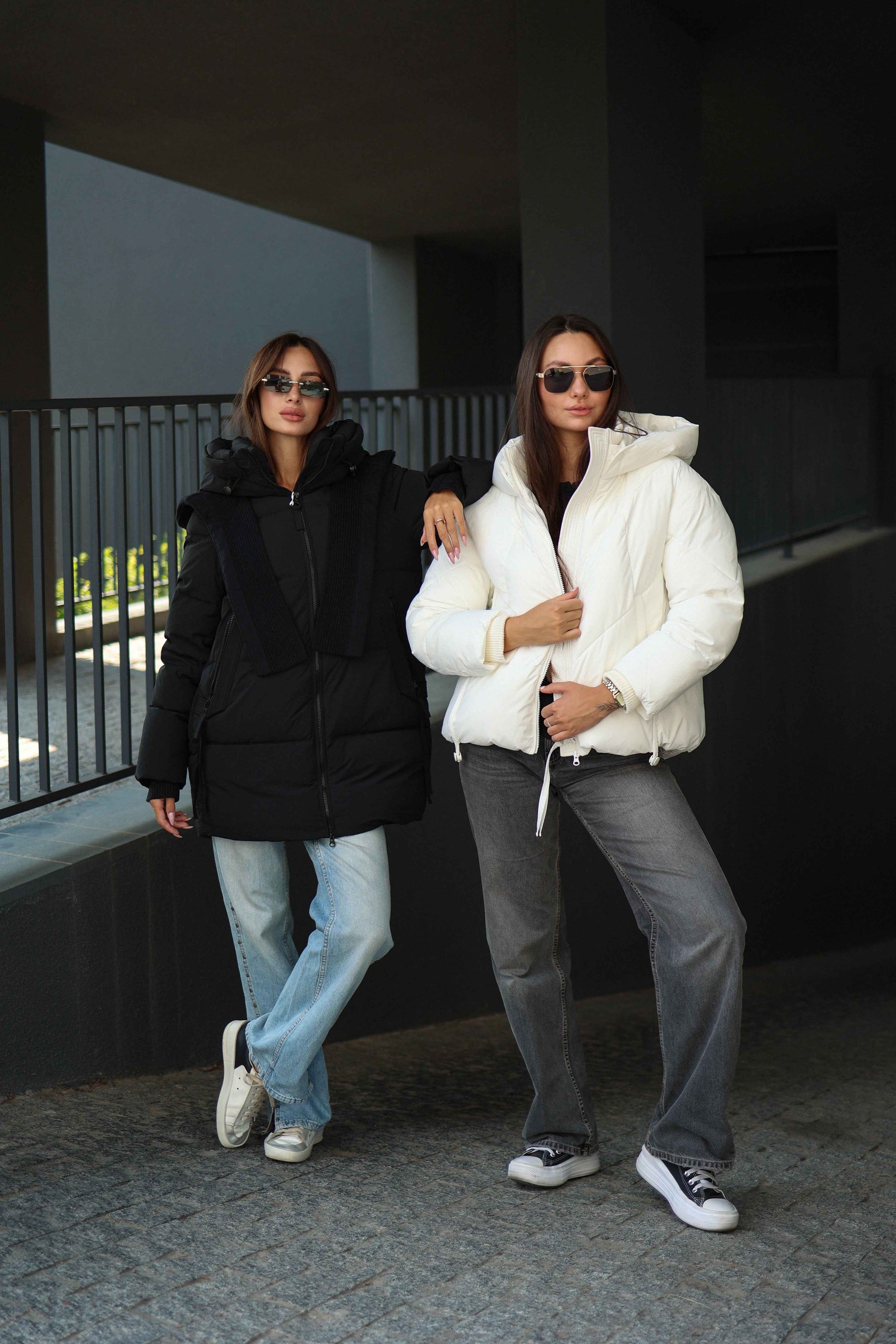 Double-hooded Insulated Bio-Down Coat