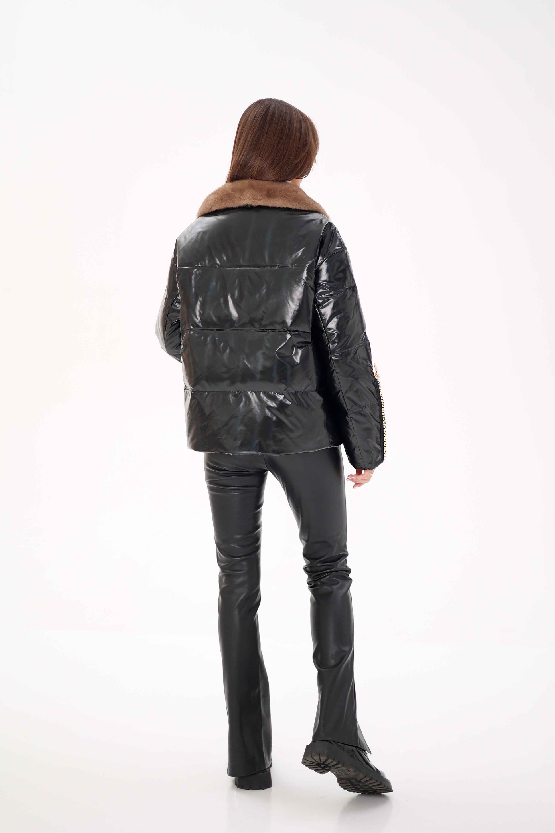 Genuine Mink Fur Down Fill Jacket