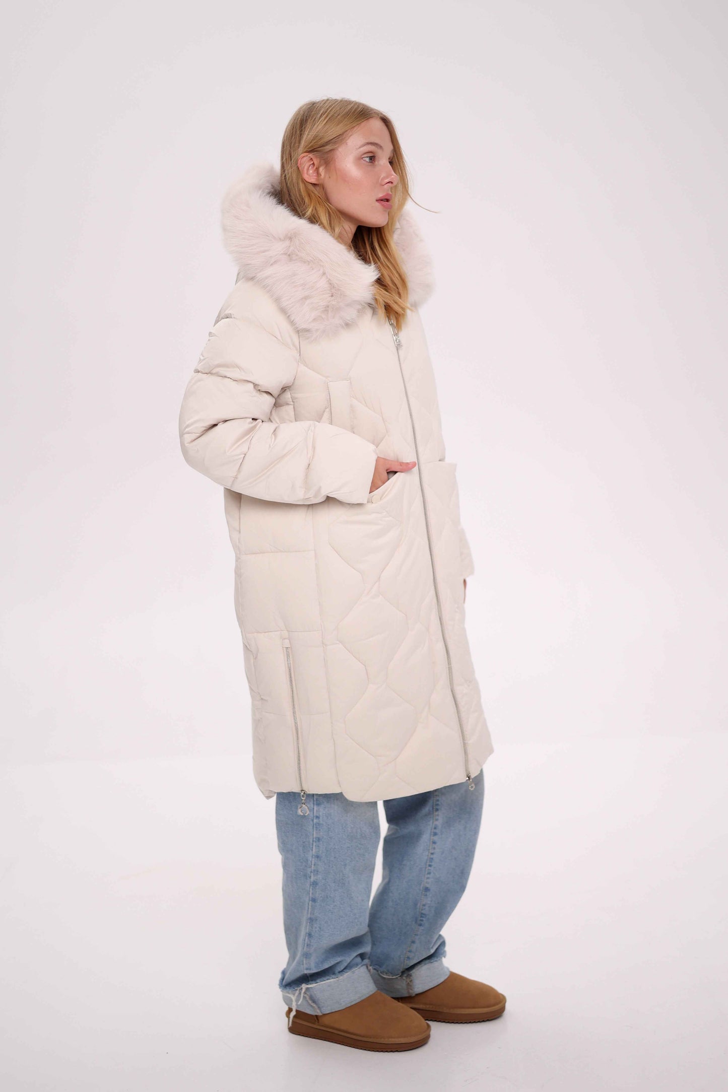 Genuine Polar Fox Thinsulate™ Insulation Coat