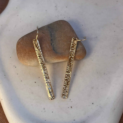 FLORAL BAR EARRINGS