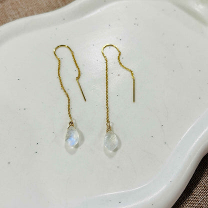 GEM THREADER EARRINGS