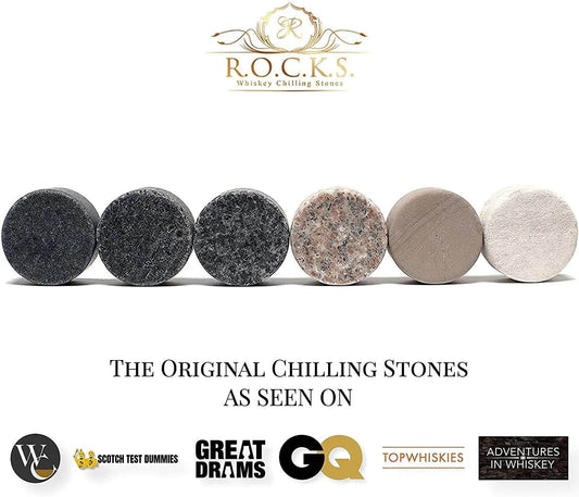 Luxury Whiskey Connoisseur Set - Stones & Glass - Solstik