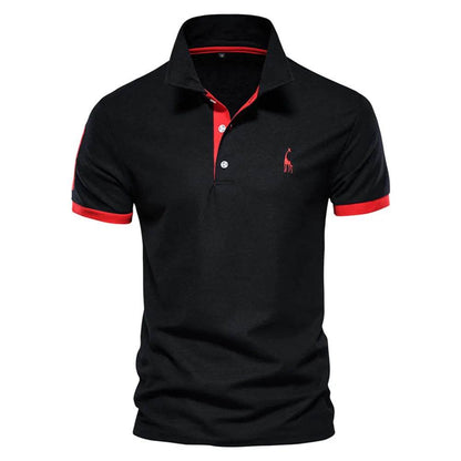 Giraffe Embroidered Polo Shirt - Solstik