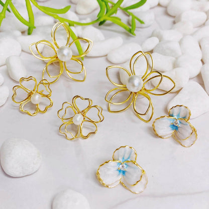 Noble Bloom Flower Earrings - Solstik