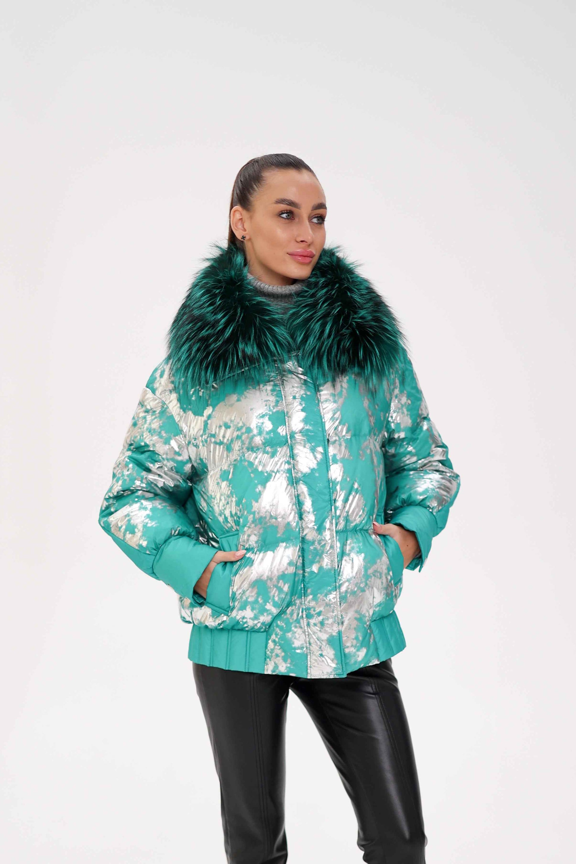 Glacier Fox Collar Down Fill Puffer