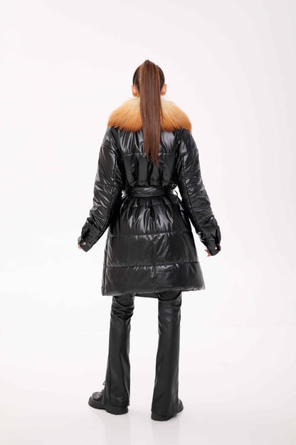 Genuine Gold Fox Fur Freudenberg Comfortemp® Coat