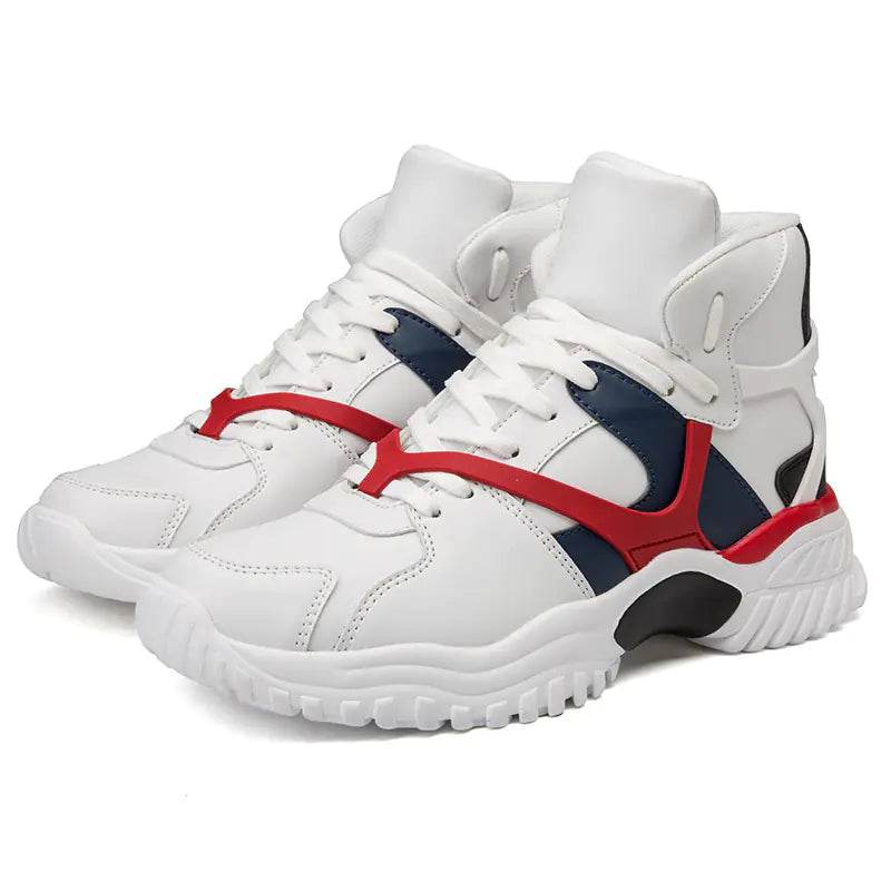 Men's High-Top Sneakers - Hip Hop Casual Style - Solstik
