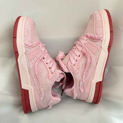 Denim Raw Edge Low Top Skateboard Shoes