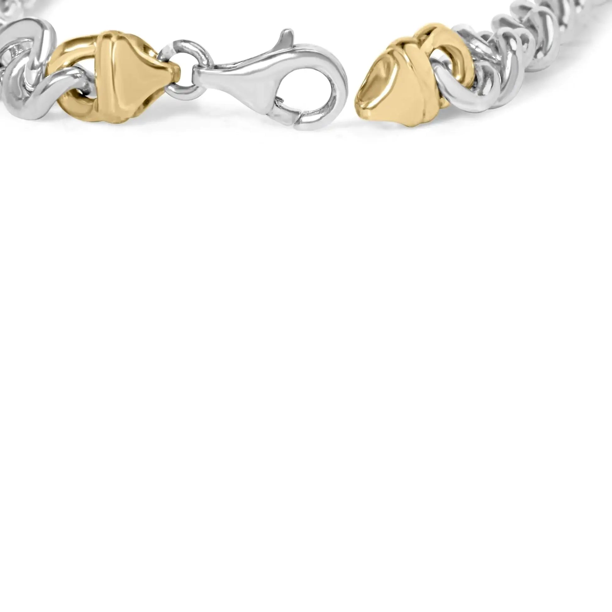 Gold-Plated Sterling Silver Diamond Bracelet - 7.5" - Solstik