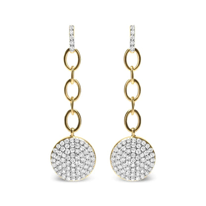 18K Gold Plated Silver Diamond Cluster Earrings - Solstik