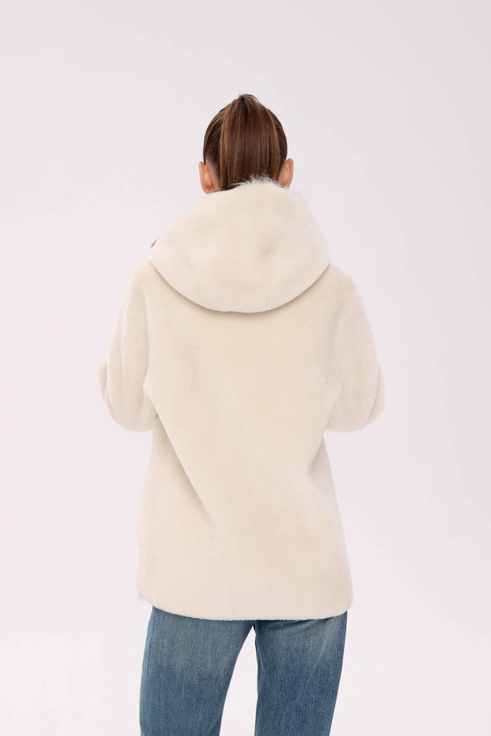 Pre-Order. Re-Stock Ships October 15. ⇆ Reversible Hooded Wool Blend Jacket