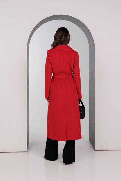 Astoria Classic Wraparound Wool Blend Overcoat