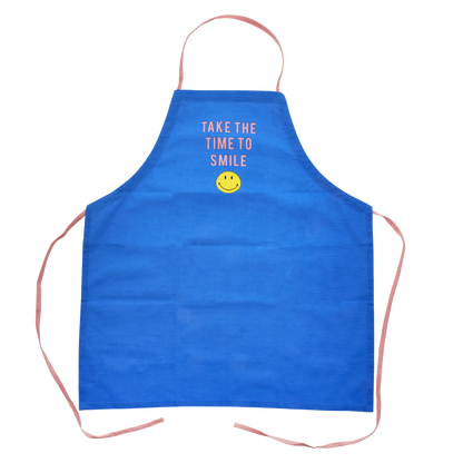 Cotton Apron - Blue - Smiley®
