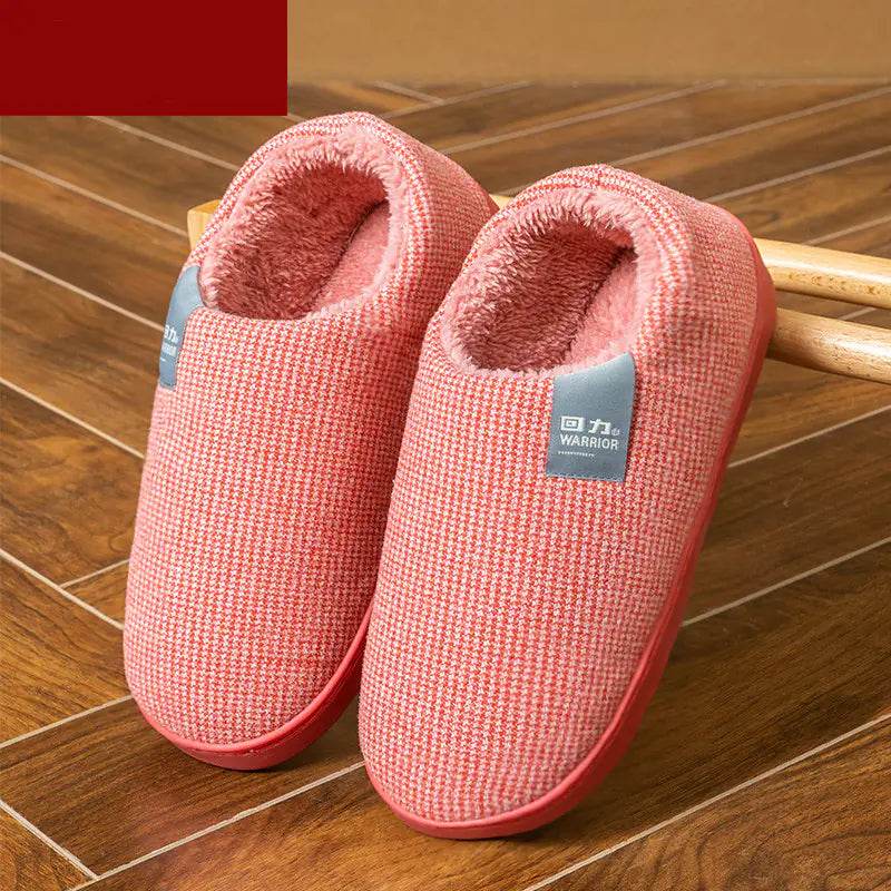 Women's Anti-Slip Cotton Slippers for Home Use - Solstik