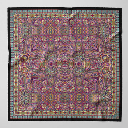Ambra - Silk Scarf Shawl - Multicolored - Solstik