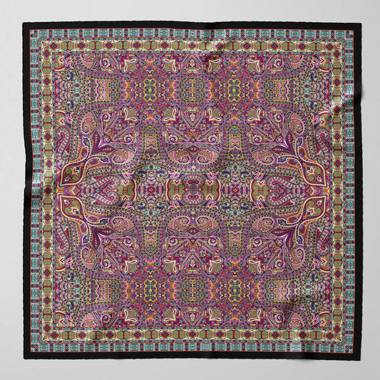Ambra - Silk Scarf Shawl - Multicolored - Solstik