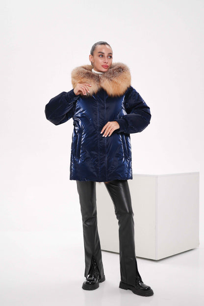 Genuine Red Fox Premium Down Fill Vinyl Parka