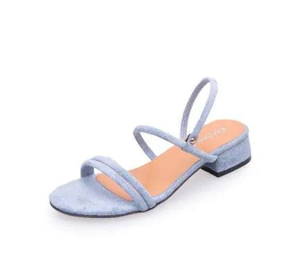 Chic Strap Squared Heel Sandals - Solstik