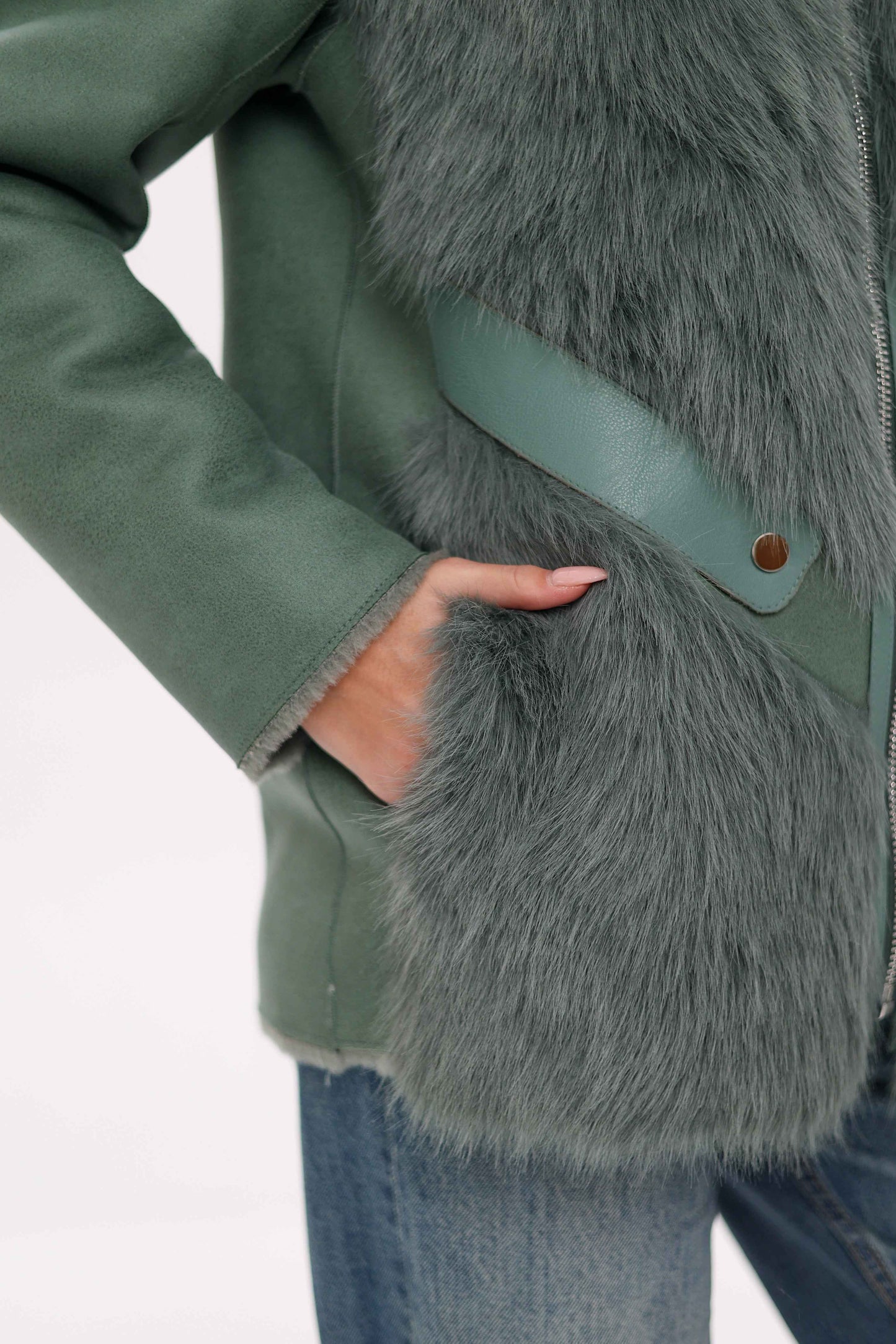 ⇆ Reversible Hooded Wool Blend Jacket