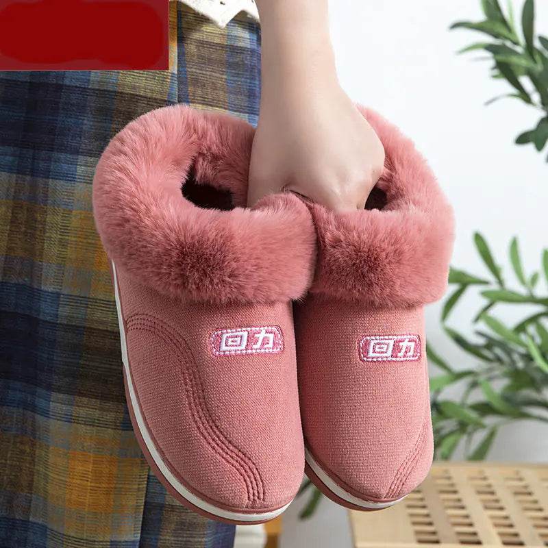 Women's Anti-Slip Cotton Slippers for Home Use - Solstik