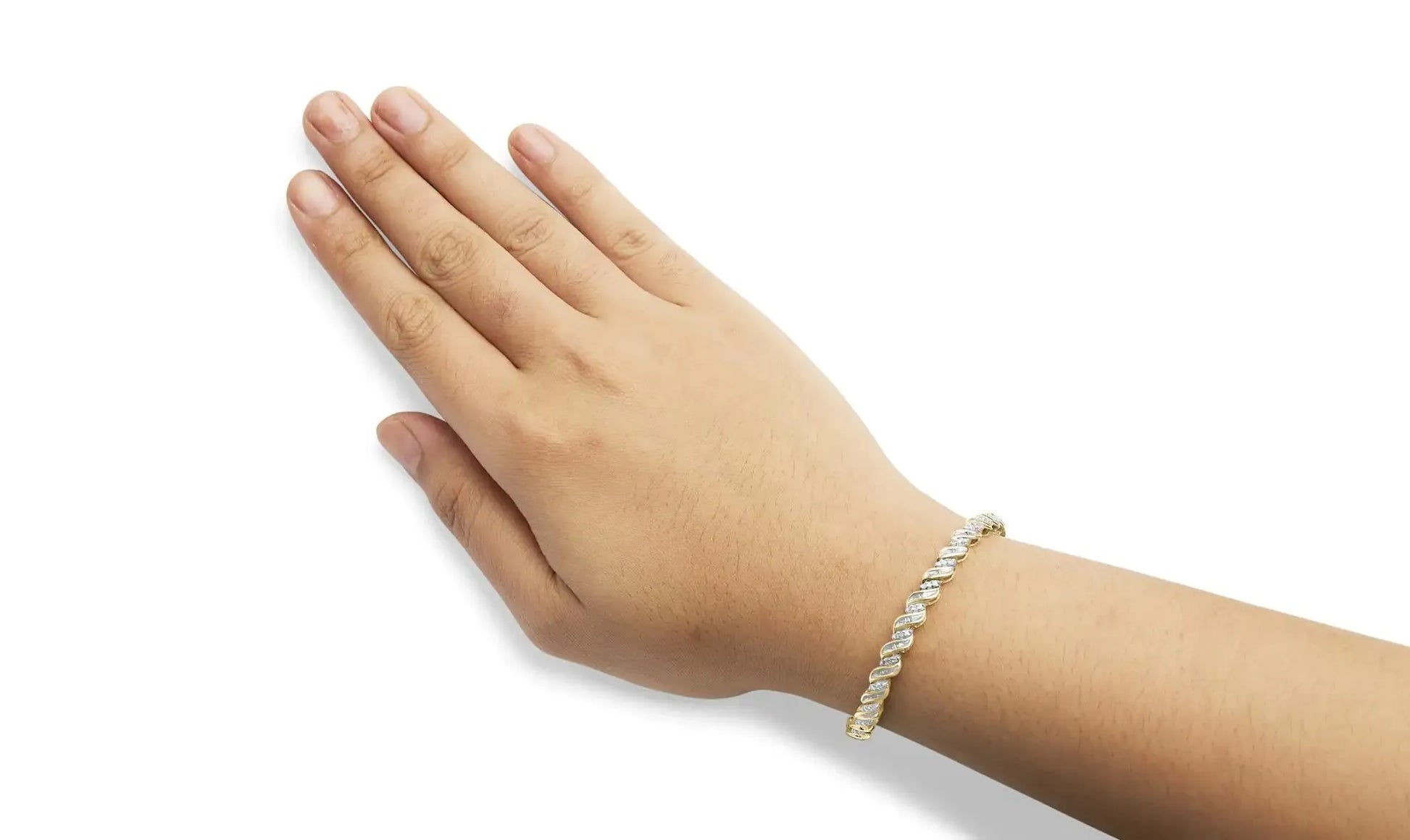 10k Gold 1.00 Cttw Diamond S-Link Bracelet - Solstik