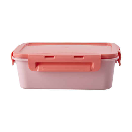 Large Square Lunchbox with 3 Inserts - Pink Print