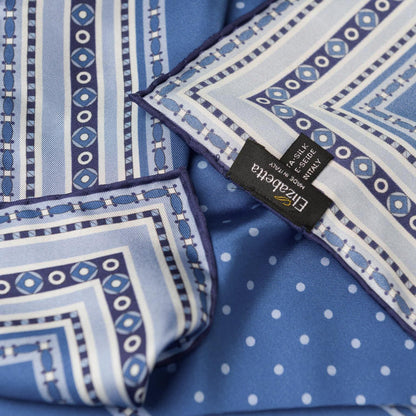Verona - Silk Neckerchief - Blue - Solstik