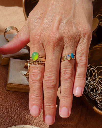 FLORAL BAND RING