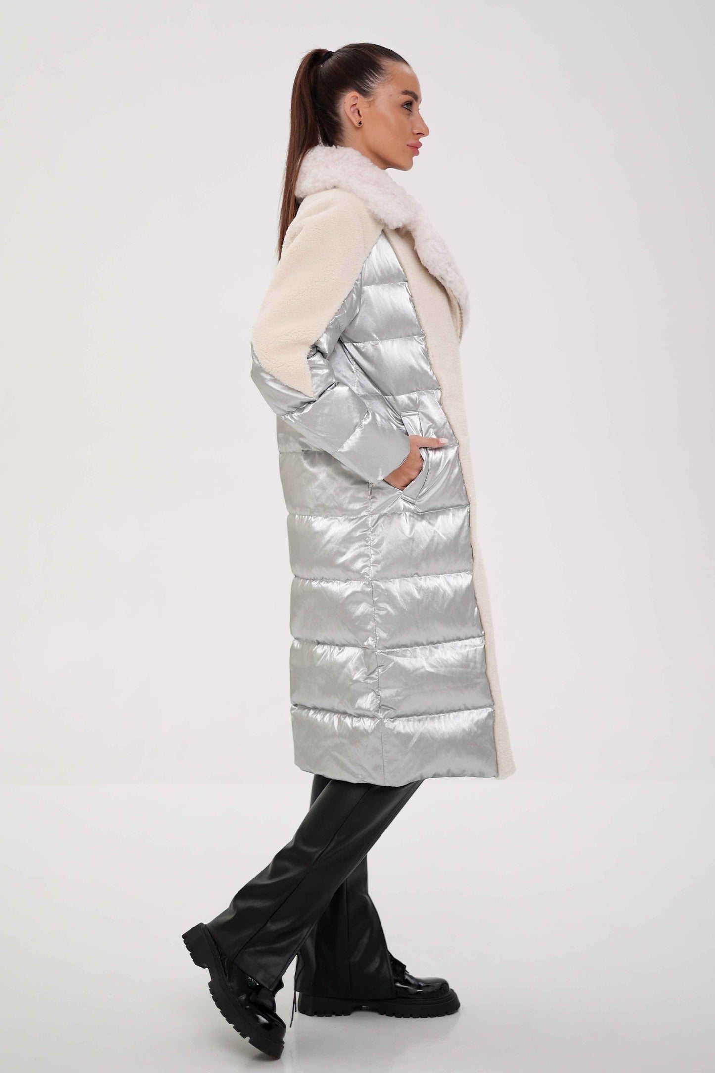Kalgan Trim Down Long-line Coat