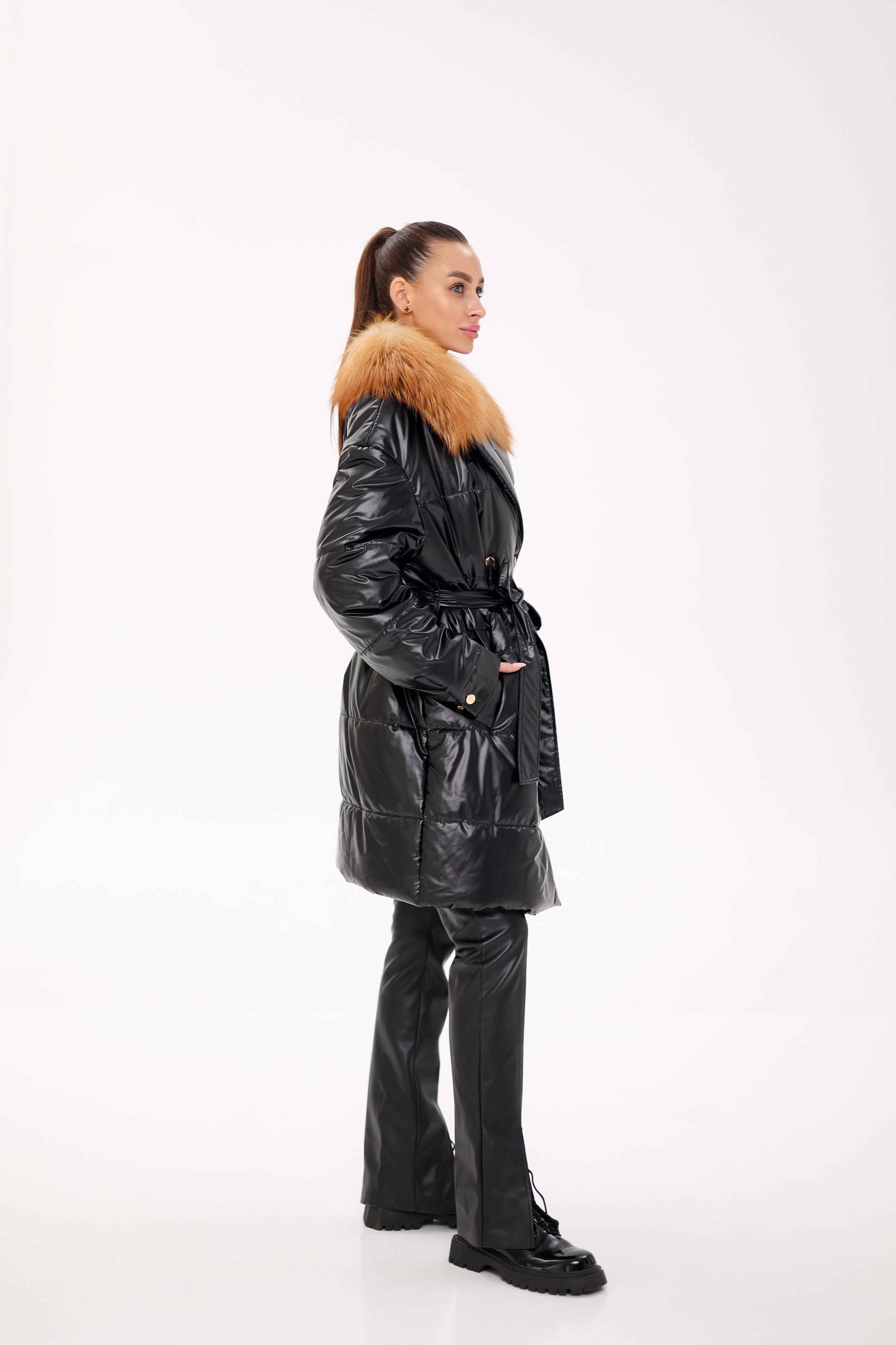 Genuine Gold Fox Fur Freudenberg Comfortemp® Coat